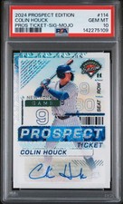 2024 PANINI PROSPECT EDITION TICKET COLIN HOUCK SIGNATURE-MOJO /25 AUTO PSA 10