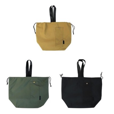 Large Capacity Lunch Bag Korean Styles Lunch Container Drawstring Lunch Box