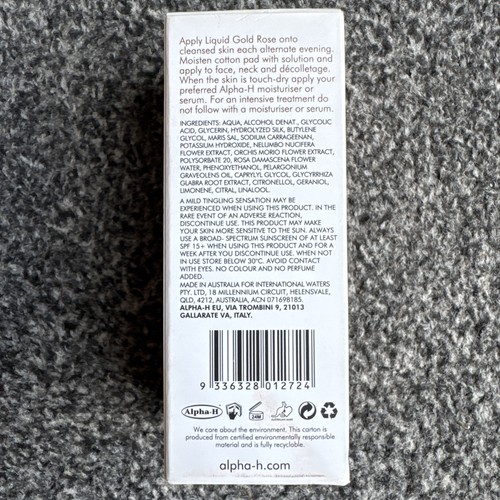 ALPHA-H Liquid Gold Rose with glycolic acid, limited edition 50ml sealed pack - Picture 4 of 8