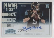 2016 Panini Contenders Playoff Ticket 34/99 Brandon Allen #262 Auto 3c4