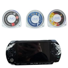 PSP Original Console, Black, Unboxed with 3 Games & Case 