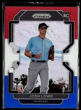 2022 Panini Prizm #215 Josh Lowe Red/White/Blue Prizm Rays Baseball Card 1803O