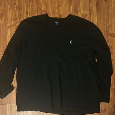 トップス Ralph Lauren 90s cotton knit BLACK Vintage 90s Ralph Lauren Polo Embroidered Black Cotton Knit