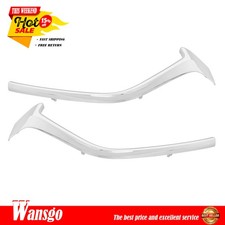 Front Grille Trim Molding Chrome Plastic 2pcs Leftright For Mazda 3 2017-2018 Front Grille Trim Molding Chrome Plastic 2pcs Leftright For Mazda 3 2017-2018