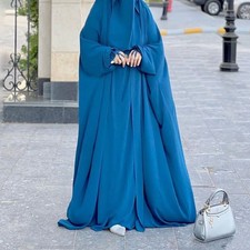Prayer Khimar Ramadan Abaya Muslim Women Hijab Long Dress Full Cover Burka Dubai
