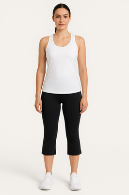 Andrea Jovine Black Yoga Capri Bottoms NWT Machine Washable XS, S, M, L Active