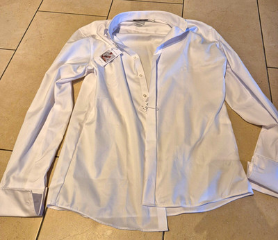 ETERNA Cover Shirt Herrenhemd Slim Fit Weiß Gr. 42 (42 cm) 32/33 Baumwolle