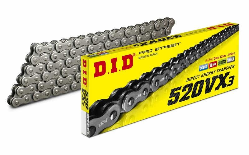 Did 520 VX3 Chain 118 Links X-Ring Drive Chain Reinforced Enduro