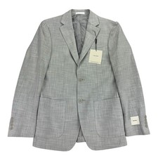 Calvin Klein Mens Mariano Slim Fit Stretch Sport Coat Heather Gray 36R