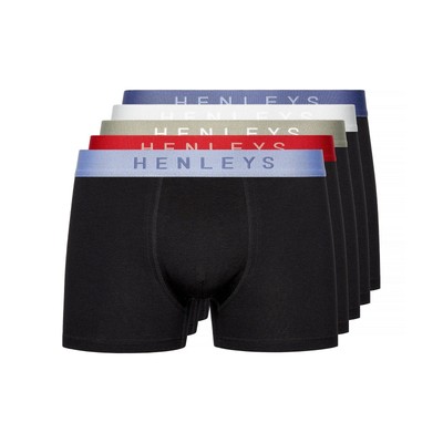 Henleys - ''Blackiris'' Boxershorts für Herren(5er-Pack)