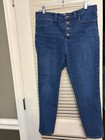 Madewell 10” Inch High-Rise Skinny 30 Waist Button Fly Denim Jeans — photo 1
