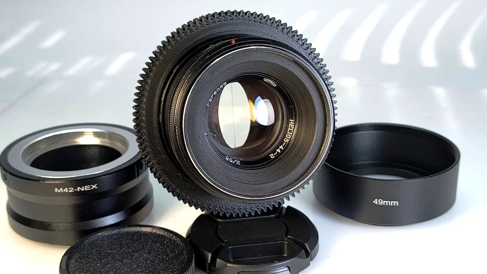 Adaptador Sony E módulo anamórfico Helios 44-2 58 mm f/2 | Lente con boke giratorio Foto 3 de 4