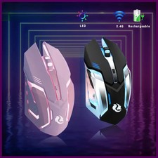 Gaming Mouse Rechargeable 2.4GWireless Bluetooth Mouse Mute Ergonomic Mouse
