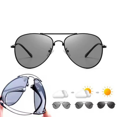 Photochrome Sonnenbrille polarisiert Titan leicht UV400 Schutz