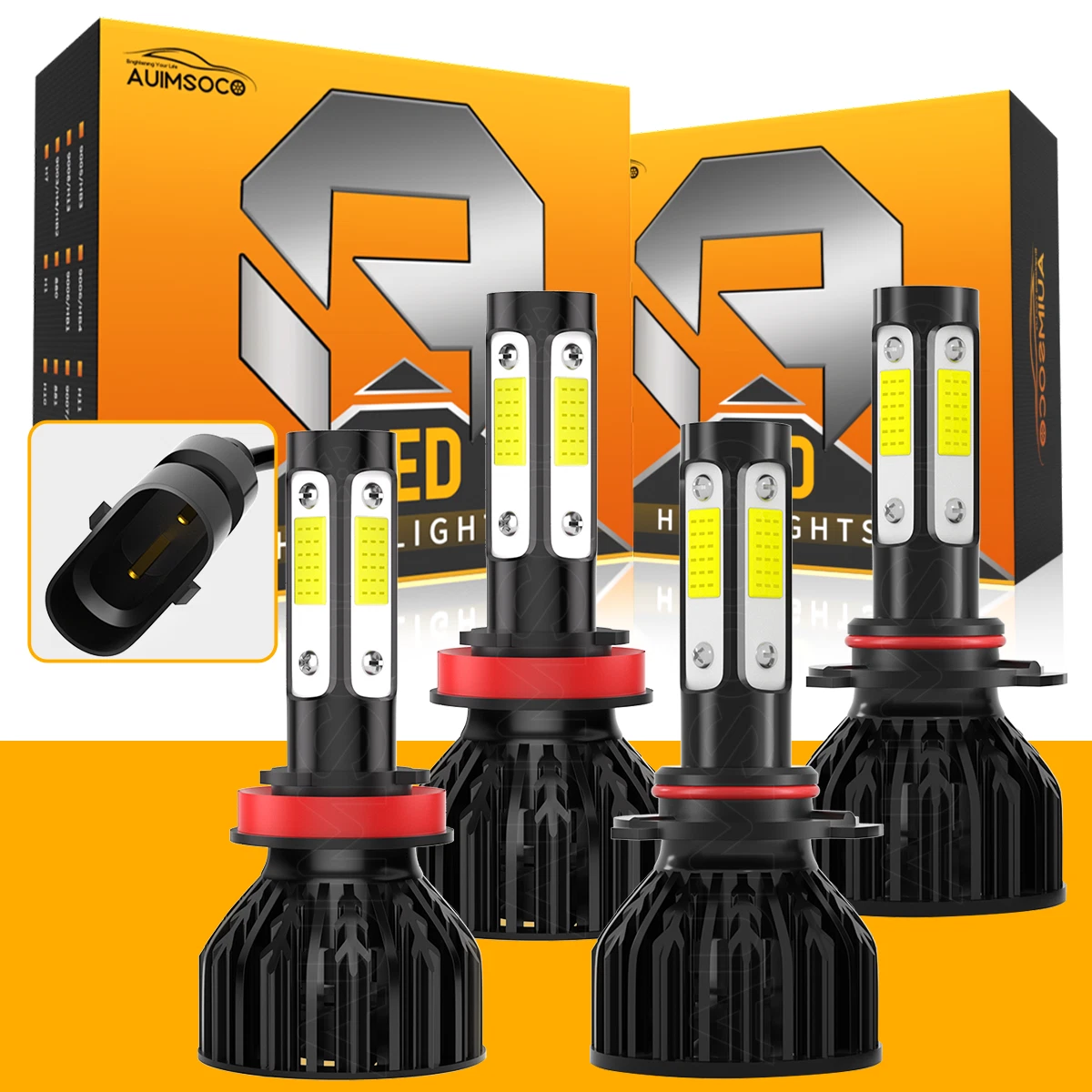 For Dodge RAM 1500 2500 3500 4500 2013 2014 2015 10000K LED Headlight Light Bulb