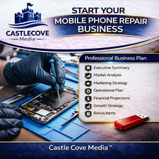 Mobile Phone Repair Business Plan USB | Startup Guide, Templates, Financials