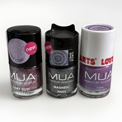 BRANDNEU - Make Up Set; MUA Makeup Academy - Nagellack 3er Set / magnetisch