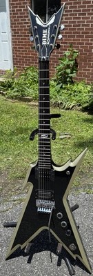 2007 Dean Dimebag Darrell Signature RZR-255 Razorback  Black/Silver Dime Pantera
