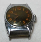 VINTAGE WESTCLOX WRIST WATCH BLACK DIAL WATCHMAKER  #28
