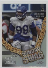 2024 Topps Chrome Sunday Swag Refractor Aaron Donald #SS-25 1kq1