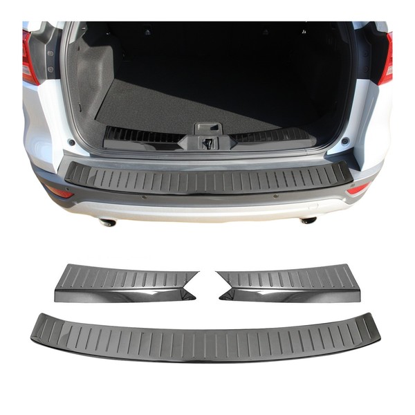 Ladekantenschutz & StoßStange Satz FüR Ford Kuga 2012-17 Pre-Fl Edelstahl Dunkel-image