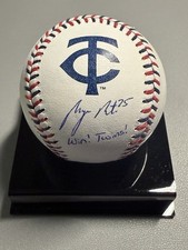 Byron Buxton Signed Inscribed OML Team Baseball Twins Fanatics & MLB Authentic
