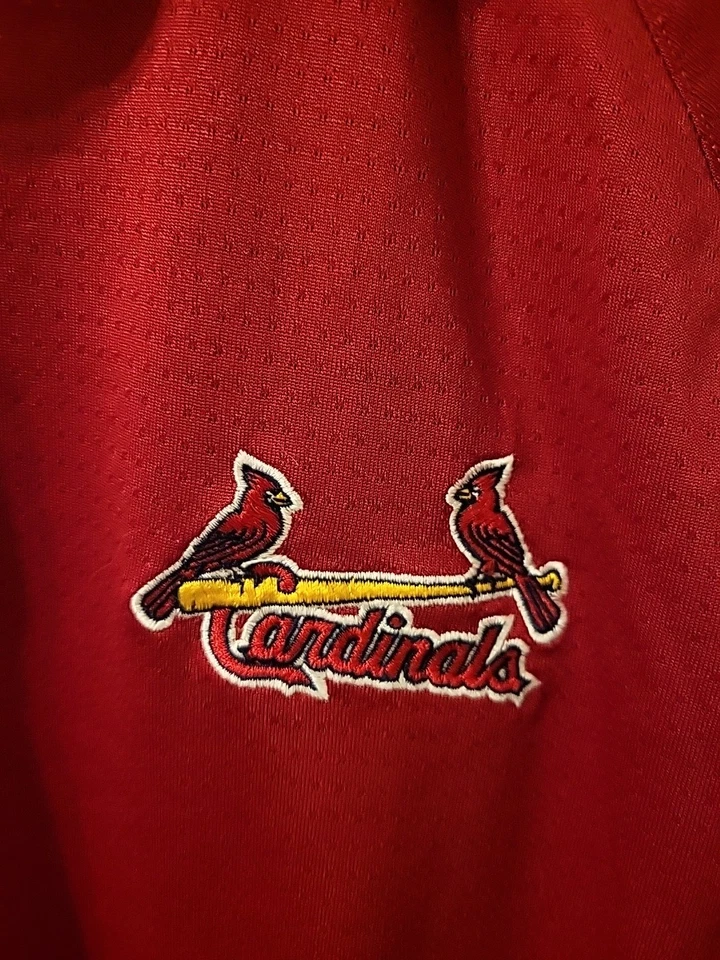 Antigua MLB Cardenales de San Luis Roja Juvenil M Manga Corta Polo Jersey Camisa  Foto 3 de 4