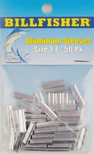 Billfisher Aluminum Single Crimp Sleeves 200Lb 50Pk 1.7AL-50