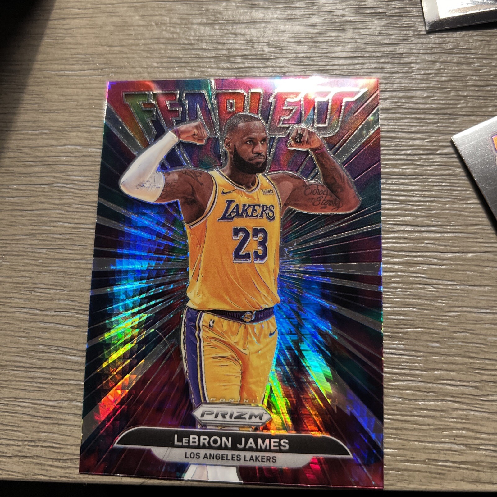 2021-22 Panini Prizm LEBRON JAMES #6 Insert FEARLESS SILVER PRIZM Lakers FOTL