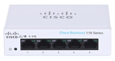 889728326605 Cisco CBS110 Unmanaged L2 Gigabit Ethernet (10/100/1000) 1U Grau Ci
