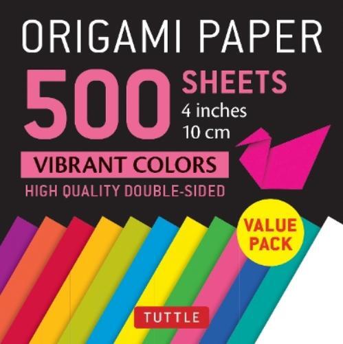 Tuttle Publishi Origami Paper 500 sheets Vibrant Colors  (Rilegatura flessibile)