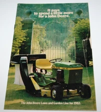 John Deere Lawn & Garden Equipment Brochure 400 317 116 111 108 1982!