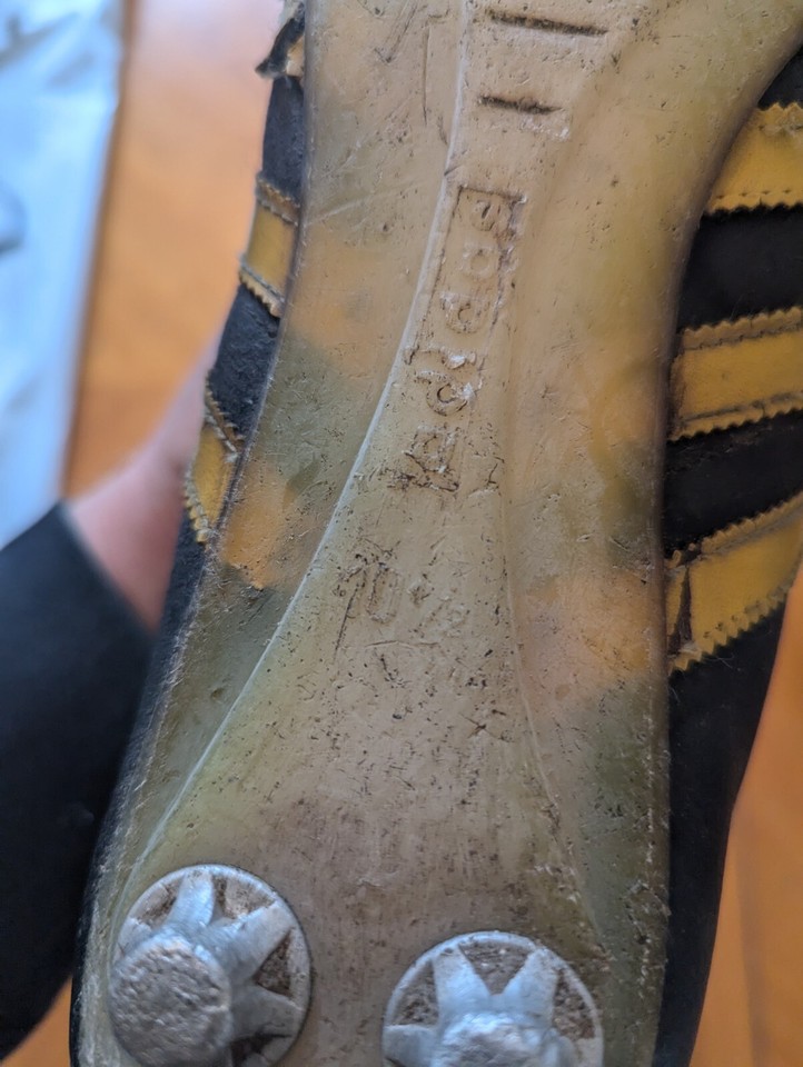 Retro Adidas Beckenbauer Football Boots UK Size 10.5 Black Vintage Rare 1970s eBay