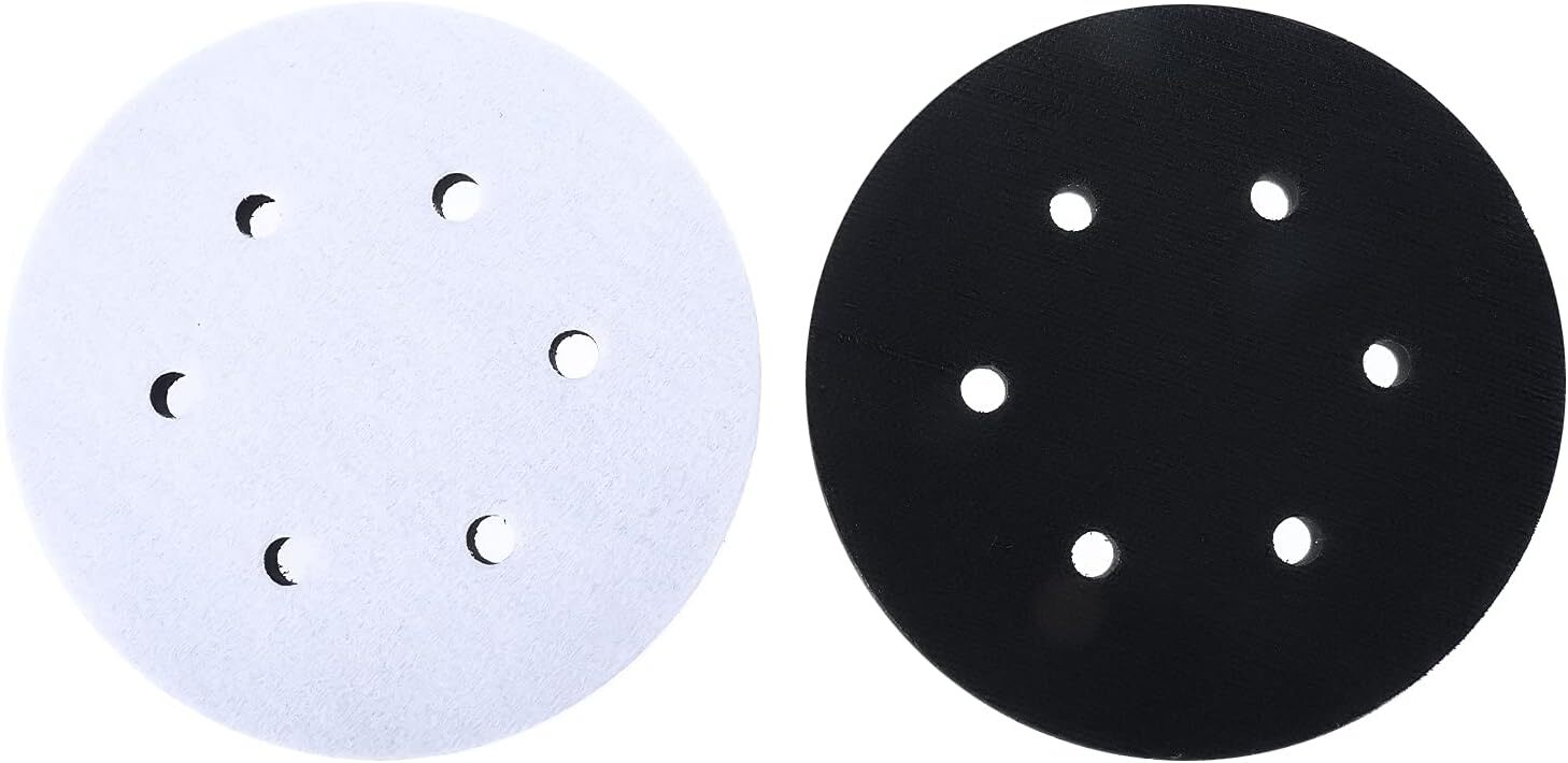 6 Inch 8 Hole Hook and Loop Soft Sponge Interface Buffer Pad Cushion Backing Pad