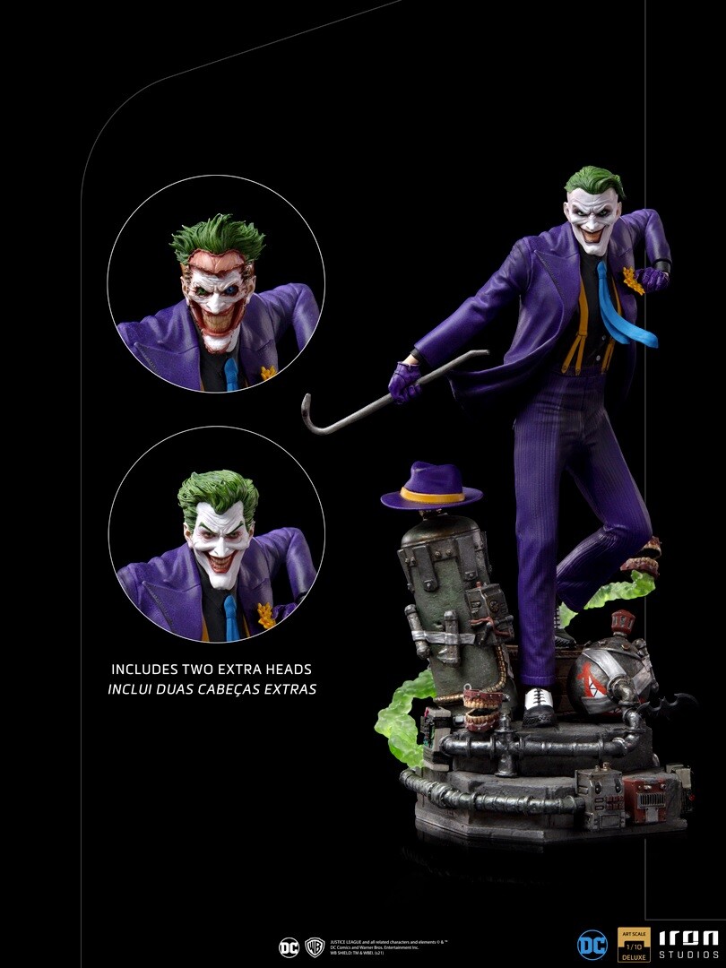 Iron Studios Art Scale 1/10 Authentic DC The Joker Deluxe Tenth