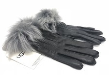 UGG Australia 3 PT LONG TOSCANA Trim SMART GLOVES LEATHER 1089973 Black
