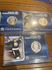 Lot of 3 Silver collectible coin Tamp Lightning Pavel Kubina ruslan fedotenko
