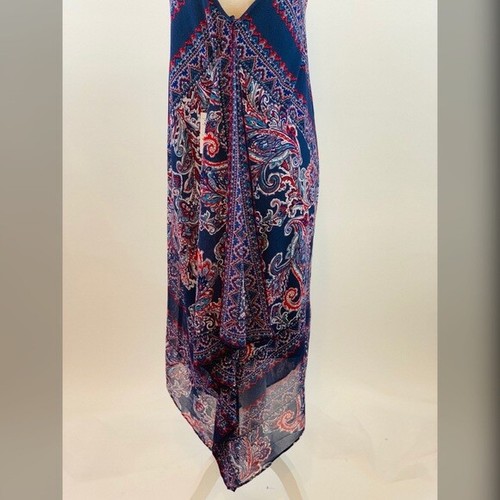 Abito Luxology blu rosso stampa bandana donna taglia 6 - Foto 2 di 3