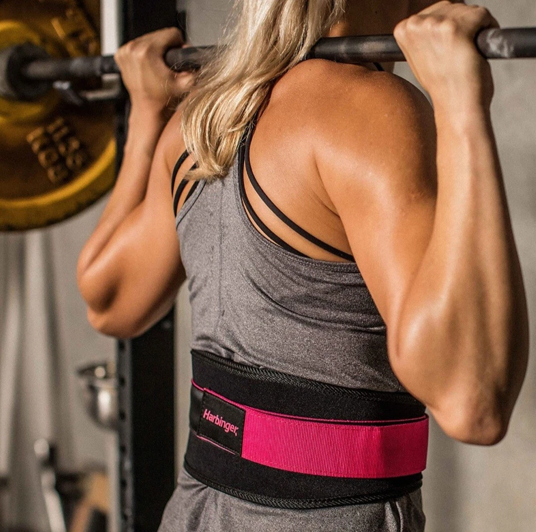 Harbinger Women s Nylon Weightlifting Belt Flexible Ultralight