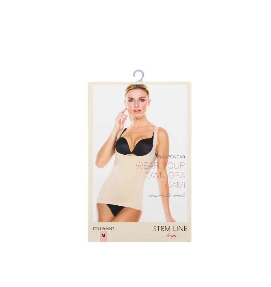 Women's Beige Body Suit Shapewear Open Bust Bra Cami Shaper Tank