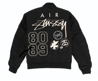 Nike x Stussy Reversible Varsity Jacket - Black - Size S - Nuova  