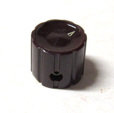 HP Hewlett Packard Equipment Brown Knob 1/8 inch Shaft With White Pointer