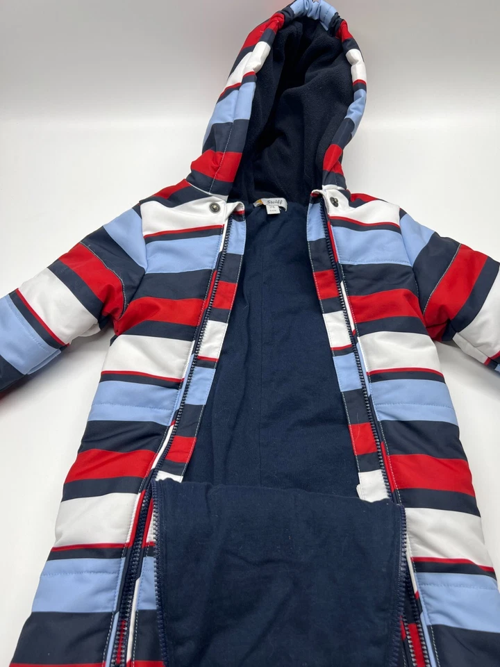 Traje de nieve Steiff bebé niño con capucha talla 6-9 meses con capucha cremallera ropa exterior Foto 4 de 4