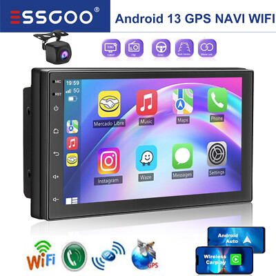 Android 13.0 Double Din 7'' Autoradio Apple CarPlay Auto Radio GPS Navi WiFi usb