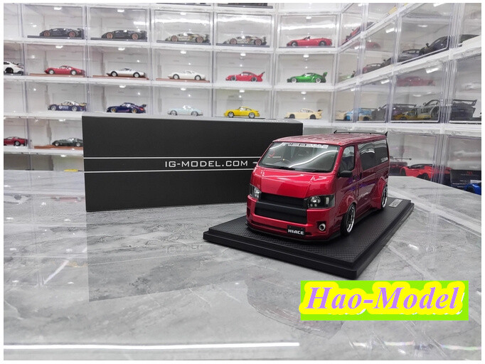 IG 1:18 Toyota Sea Lion TSD WORKS HIACE Resin Model Van Diecast