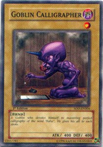 Goblin Calligrapher - SOD-EN004 - Common - Unlimited Edition x3 - Lightly Played