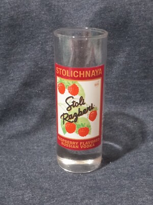 Stolichnaya Stoli Razberi Russian Raspberry Flavor Vodka Shot Glass, Shooters