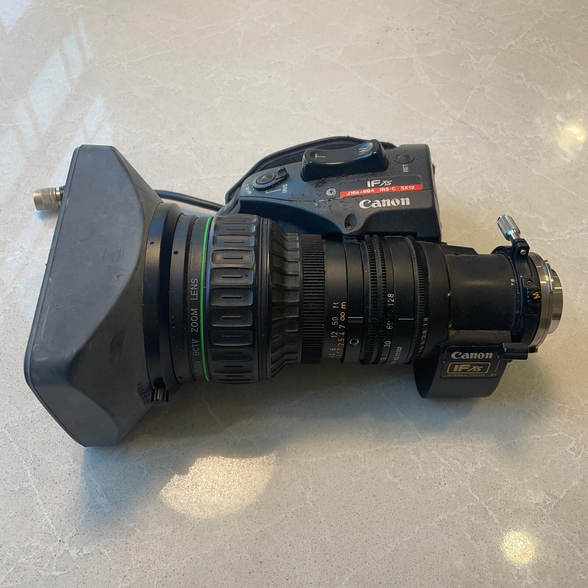 Canon IF XS J16ax8B4 IRS-C SX12 Internal Focus TV Zoom Lens Canon IF XS J16ax8B4 IRS-C SX12 Internal Focus TV Zoom Lens