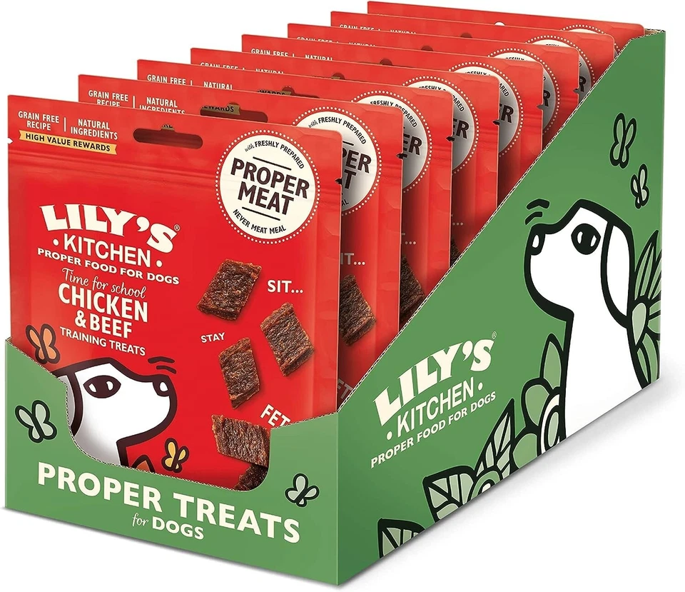 Lily's Kitchen Adulte Poulet & Bœuf Entraînement Friandise 8 X 70g- Charnu - Photo 1/1