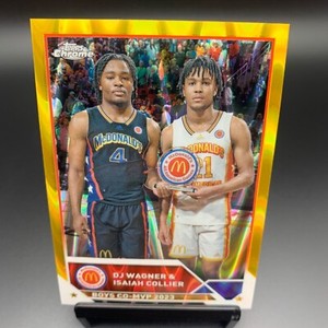 2023 Topps Chrome McDonald's All American Basketball Gold Refractor Isaiah Collier #99